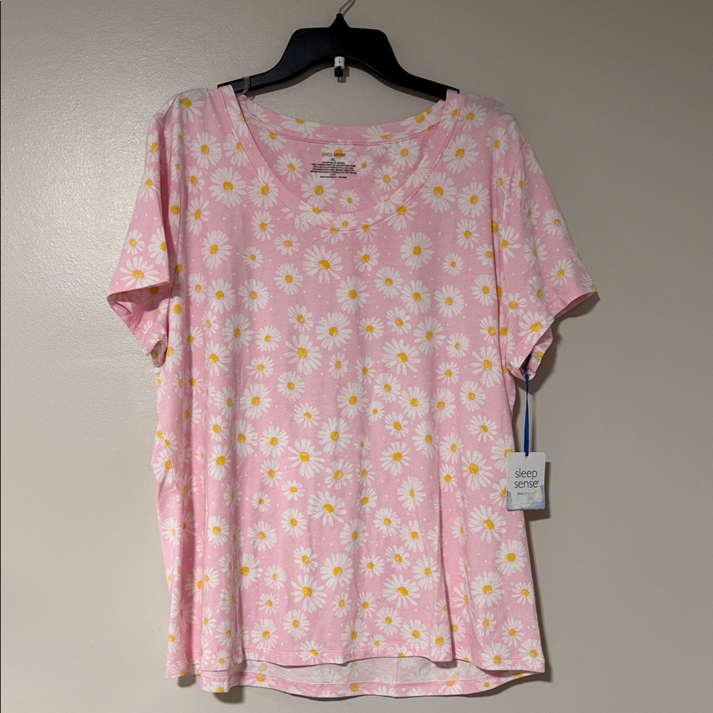 Sleep Sense Pink Floral Pajama Top